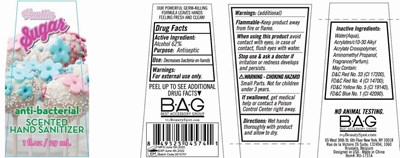 Image Description (Vanilla Sugar Scented Hand Sanitizer 29 mL 62 Vv)